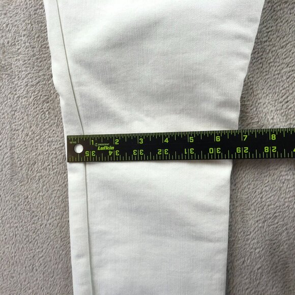 Lee Women Jeans Size 30 Medium White Denim Stretch High-Rise Skinny Ankle Casual - Picture 9 of 16